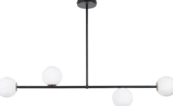 Deckenleuchten|Kugellampen*Sigma Lange Deckenlampe Glas Metall G9 104 cm wohnlich