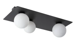 Sigma Lange Deckenlampe Glas Metall 62 cm 3-flammig wohnlich< Deckenleuchten|Flurlampen