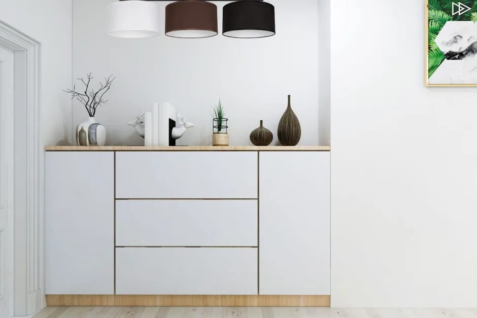 Belis Lange Deckenleuchte Stoff Weiß Braun Schwarz E27 100 cm< Bürolampen|Wohnzimmerlampen