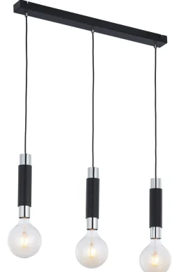 Jupiter Lange Hängelampe JAIMEE in Schwarz Chrom L:66cm< Moderne Lampen|Wohnzimmerlampen