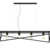 Luminex Lange Hängelampe Metall Schwarz E27 100 cm Industrial< Hängelampen|Bürolampen
