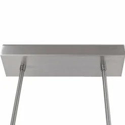 Deckenleuchten|Led Lampen*Steinhauer Lange LED Deckenlampe dimmbar in Stahl 122 cm 4000 K