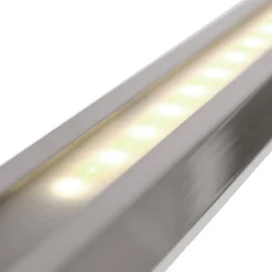 Deckenleuchten|Led Lampen*Steinhauer Lange LED Deckenlampe dimmbar in Stahl 122 cm 4000 K