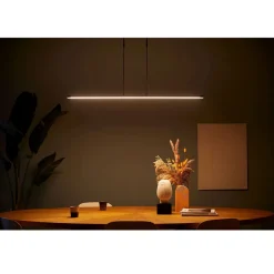 Steinhauer Lange LED Deckenlampe dimmbar Schwarz 122 cm 4000 K< Deckenleuchten|Led Lampen