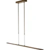Deckenleuchten|Led Lampen*Steinhauer Lange LED Deckenleuchte in Bronze 122 cm 4000 K dimmbar