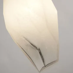 Searchlight Lange Pendelleuchte Glas Metall 78 cm in Messing Weiß< Wohnzimmerlampen|Esszimmer Lampen