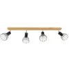Spot Light Langer Deckenstrahler Holz Metall 4-flmg beweglich< Deckenleuchten|Spots