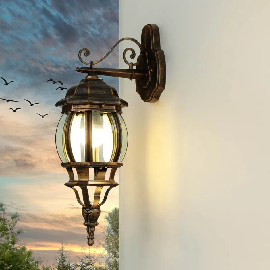 Easylight Laterne Außenleuchte BREST Kupfer Antik regenfest< Rustikale Lampen|Rustikale Außenleuchten