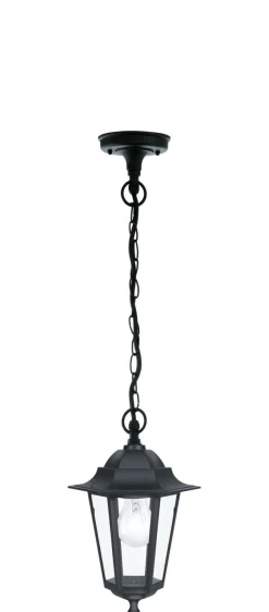 Rustikale Lampen|Maritime Lampen*Eglo Laternen Hängeaußenleuchte LATERNA 4 in schwarz