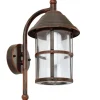 Eglo Laternen Wandaußenleuchte San Telmo Antikbraun< Außenwandleuchten|Rustikale Lampen