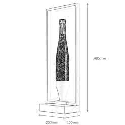 Easylight Lavalampe Glitter Lila Weiß LED Rahmen dekorativ OLI< Lavalampen