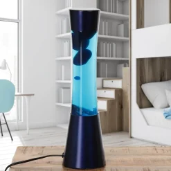 Retro Lampen|Lavalampen*Easylight Lavalampe "Ringo" blau