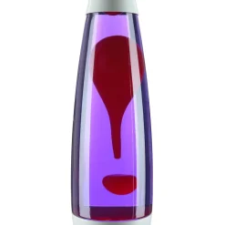 Easylight Lavalampe Weiß Lila Rot Retro Design Wohnzimmer ROXY< Lavalampen