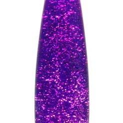 Retro Lampen|Lavalampen*Easylight Lavalmpe Lila Glitter Schwarz 40 cm hoch G9 ROXY
