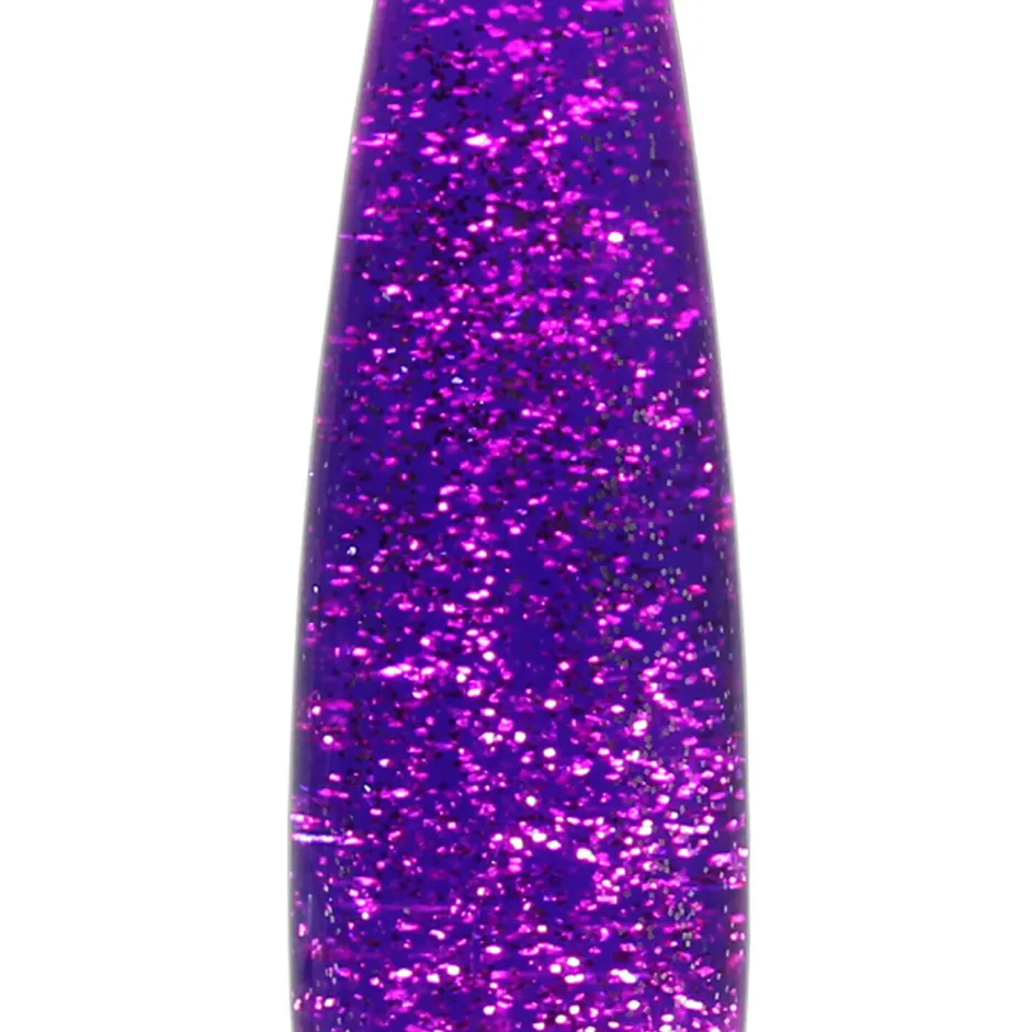 Retro Lampen|Lavalampen*Easylight Lavalmpe Lila Glitter Schwarz 40 cm hoch G9 ROXY