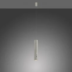 Hängelampen|Led Lampen*Just Light LED Akku Hängelampe Greige Metall Touch Dimmen 3000 K