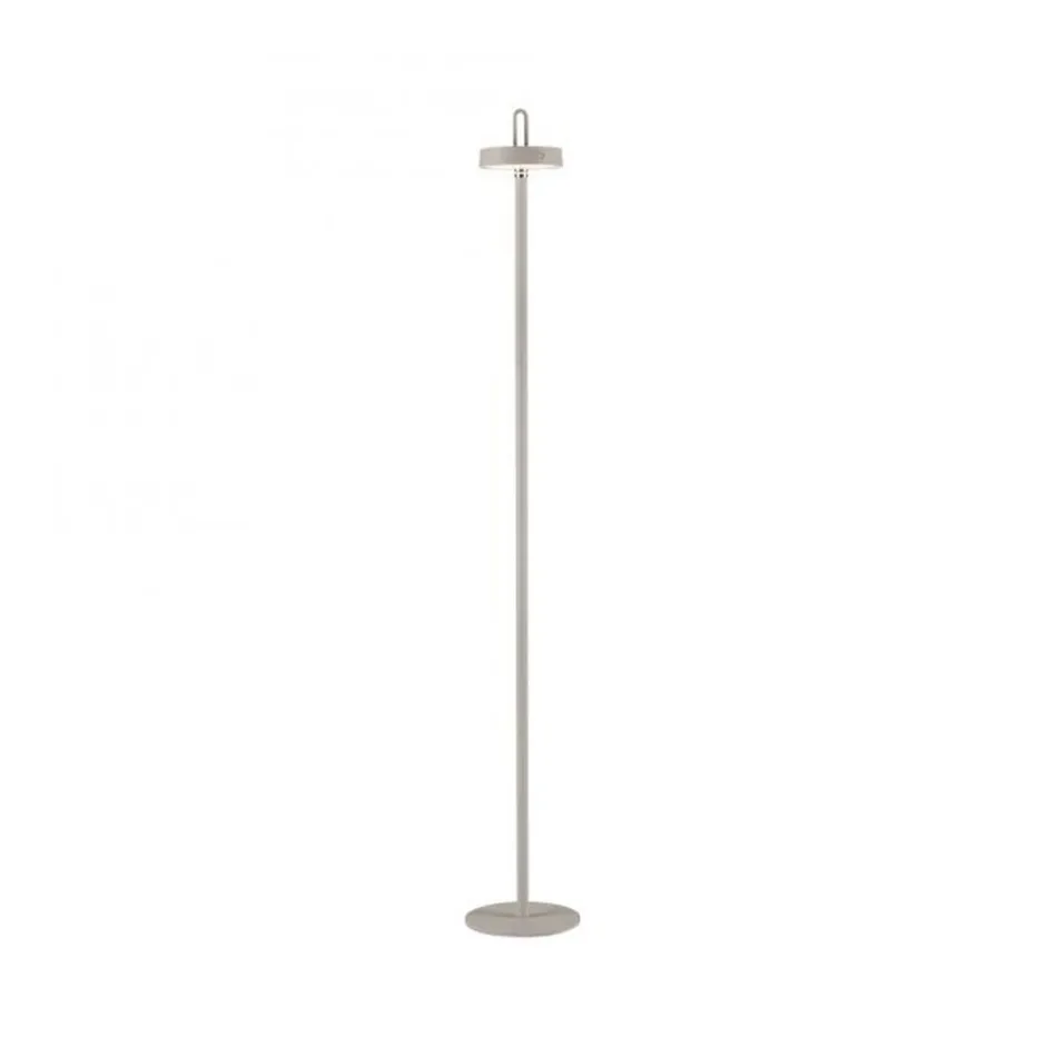 Just Light LED Akku Stehlampe Greige Dimmer Touch IP44 125,2 cm< Led Lampen|Metall Lampen