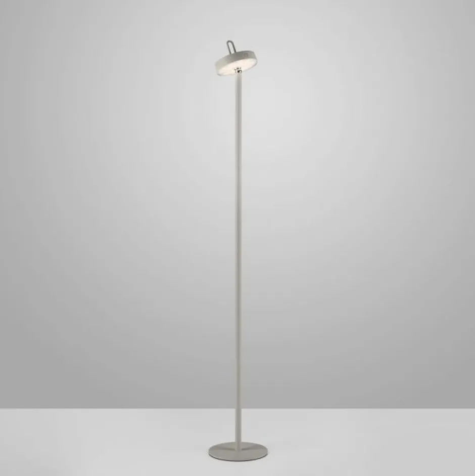 Just Light LED Akku Stehlampe Greige Dimmer Touch IP44 125,2 cm< Led Lampen|Metall Lampen