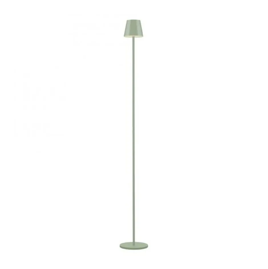 Stehlampen|Led Lampen*Just Light LED Akku Stehlampe Grün IP54 125 cm Touch Dimmen 3000 K
