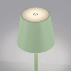 Stehlampen|Led Lampen*Just Light LED Akku Stehlampe Grün IP54 125 cm Touch Dimmen 3000 K