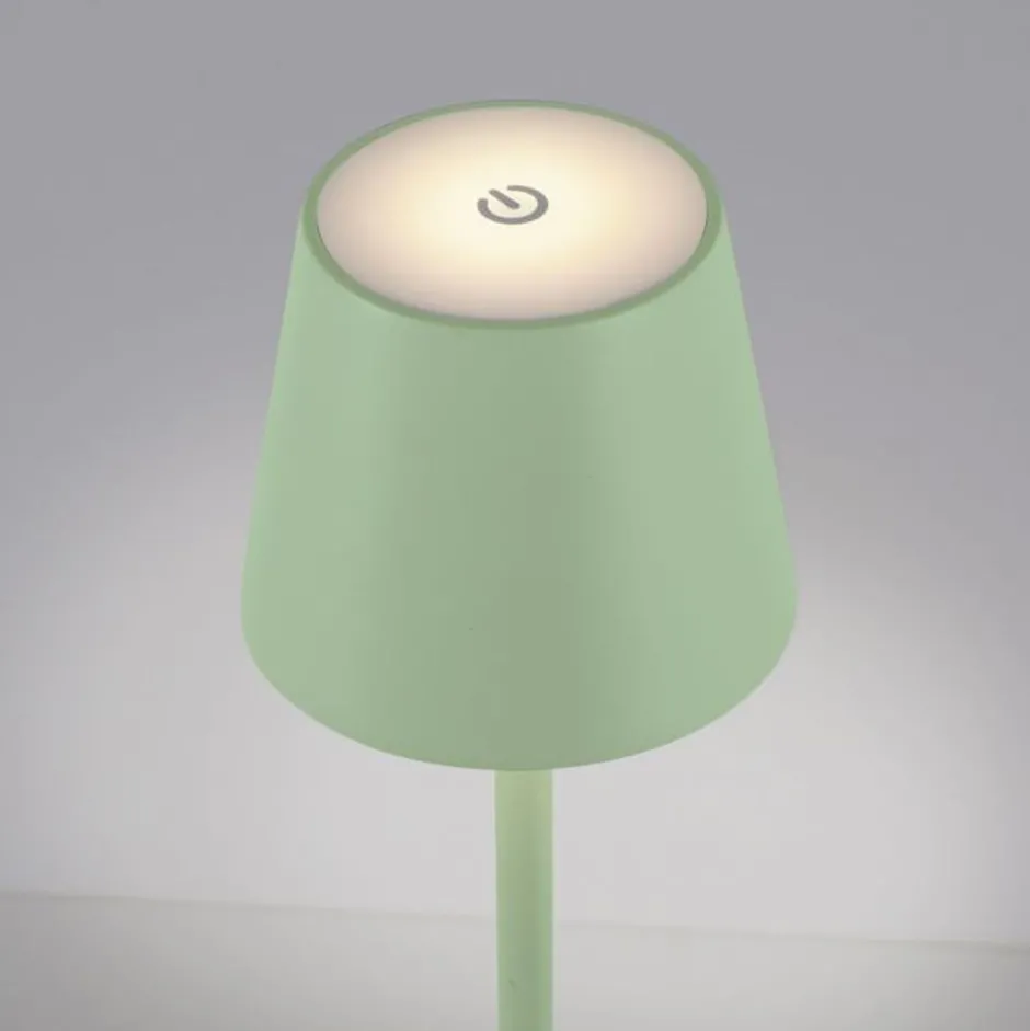 Stehlampen|Led Lampen*Just Light LED Akku Stehlampe Grün IP54 125 cm Touch Dimmen 3000 K
