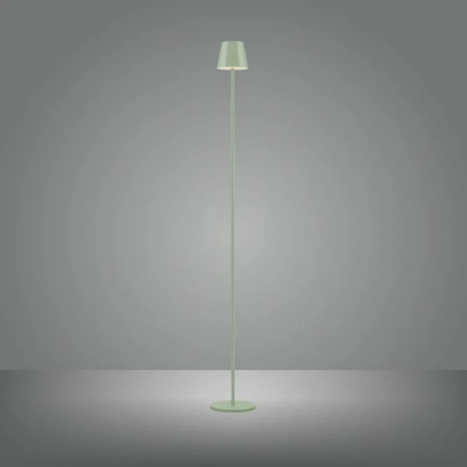 Stehlampen|Led Lampen*Just Light LED Akku Stehlampe Grün IP54 125 cm Touch Dimmen 3000 K