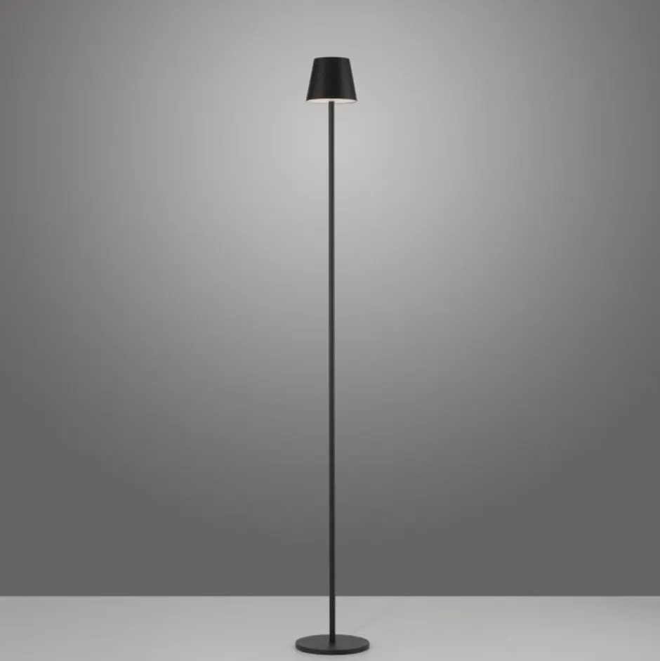 Just Light LED Akku Stehlampe Schwarz IP54 125 cm Touch Dimmen 2 W< Stehlampen|Led Lampen