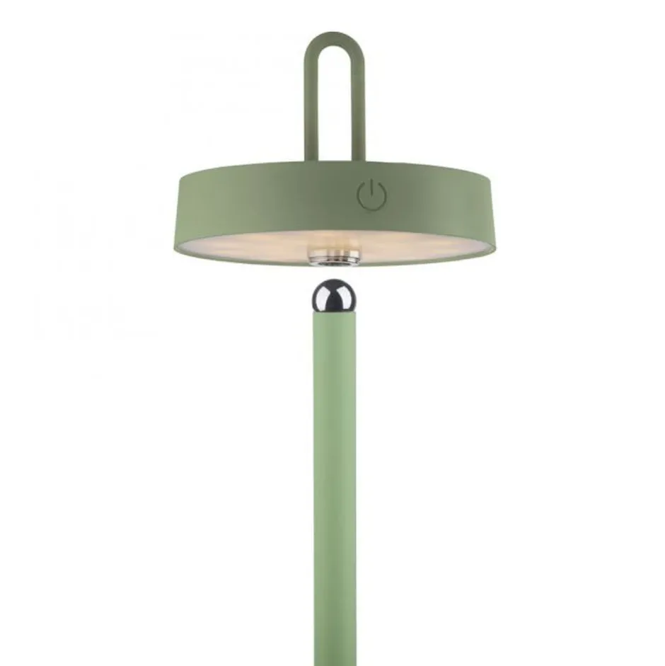 Just Light LED Akku Stehleuchte Grün Dimmer Touch IP44 125,2 cm< Led Lampen|Metall Lampen
