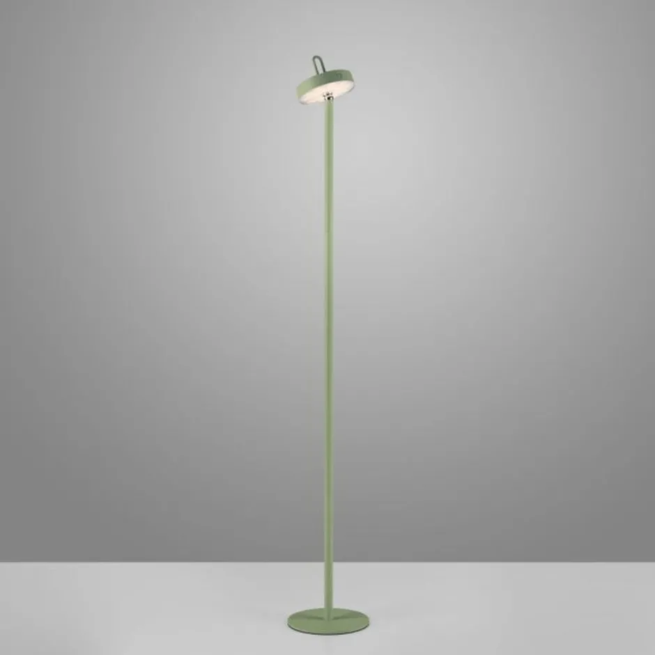 Just Light LED Akku Stehleuchte Grün Dimmer Touch IP44 125,2 cm< Led Lampen|Metall Lampen