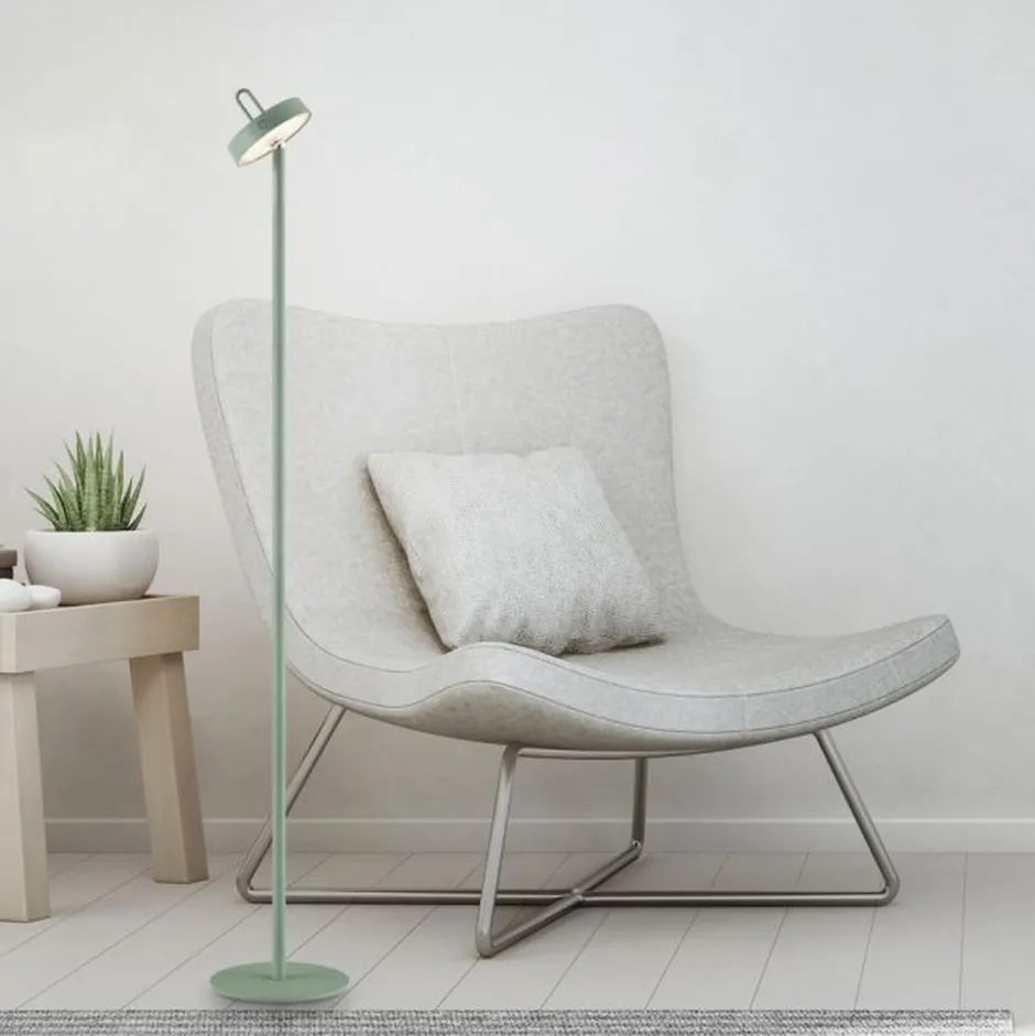 Just Light LED Akku Stehleuchte Grün Dimmer Touch IP44 125,2 cm< Led Lampen|Metall Lampen