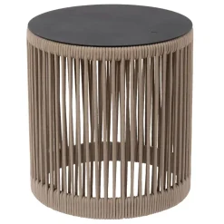 Wegeleuchten|Led Außenleuchten* LED Akku Stehleuchte Taupe 3000 K IP44 Hocker Tisch