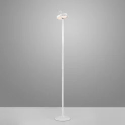 Led Lampen|Metall Lampen*Just Light LED Akku Stehleuchte Weiß Dimmer Touch IP44 125,2 cm