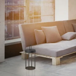 Just Light LED Akku Tischlampe Aluminium dimmbar IP44 2 W Schwarz< Led Lampen|Schlafzimmer Lampen