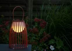 LED Akku Tischlampe dimmbar Rostbraun IP44 40 cm Balkon< Led Außenleuchten|Moderne Außenleuchten