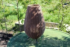 Led Außenleuchten|Moderne Außenleuchten* LED Akku Tischlampe dimmbar Natur IP44 50 cm 3000 K