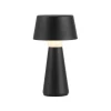 Schlafzimmer Lampen|Tischlampen*Just Light LED Akku Tischlampe dimmbar Touch IP54 Schwarz 28,9 cm