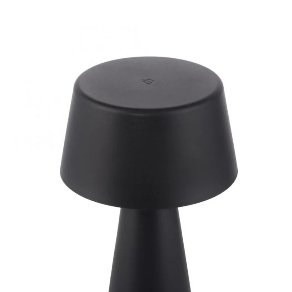 Schlafzimmer Lampen|Tischlampen*Just Light LED Akku Tischlampe dimmbar Touch IP54 Schwarz 28,9 cm