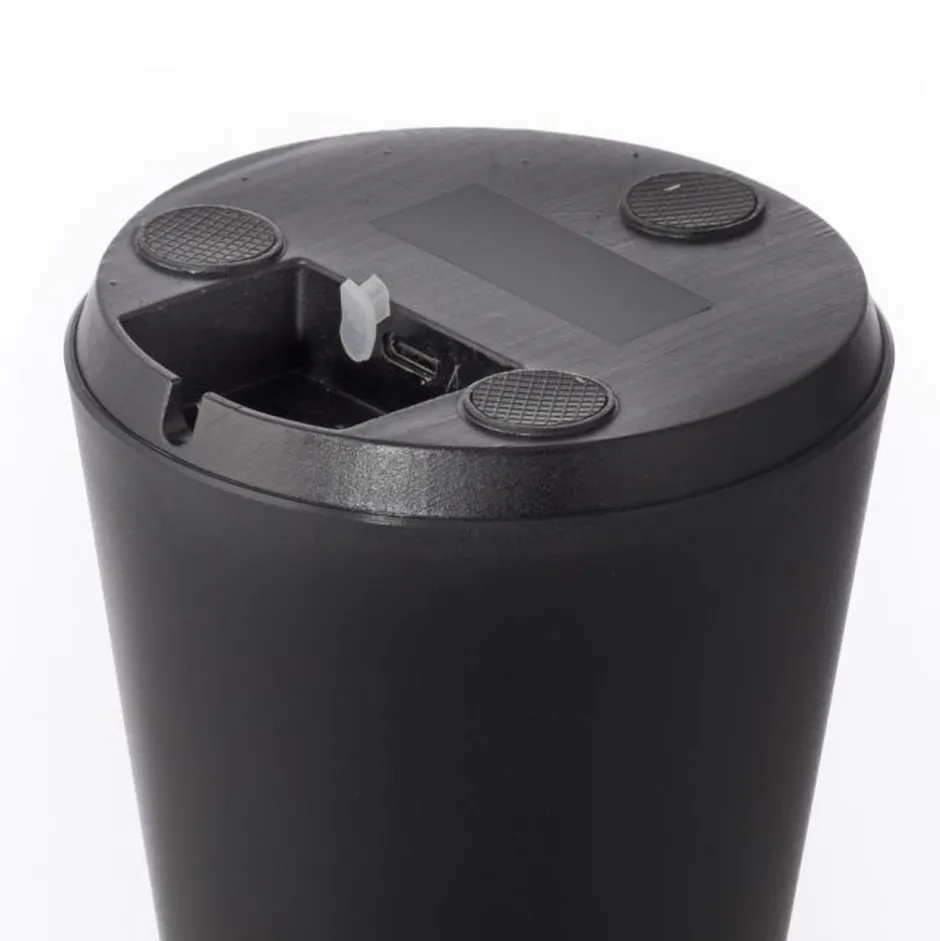 Schlafzimmer Lampen|Tischlampen*Just Light LED Akku Tischlampe dimmbar Touch IP54 Schwarz 28,9 cm