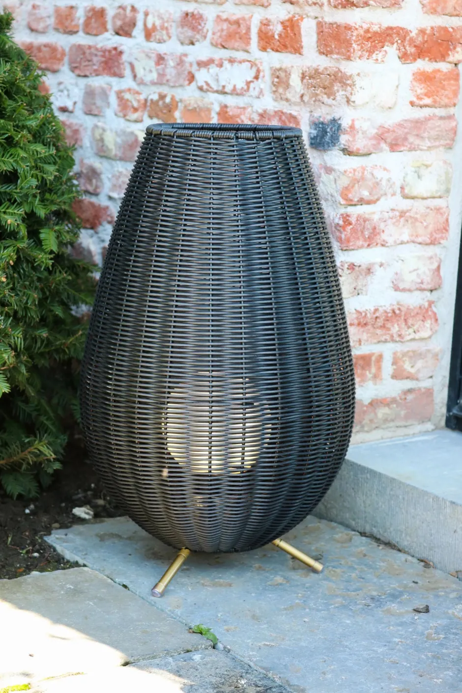 LED Akku Tischlampe dimmbar Schwarz IP44 50 cm 3000 K< Led Außenleuchten|Moderne Außenleuchten