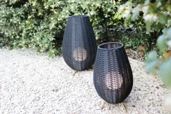 LED Akku Tischlampe dimmbar Schwarz IP44 50 cm 3000 K< Led Außenleuchten|Moderne Außenleuchten