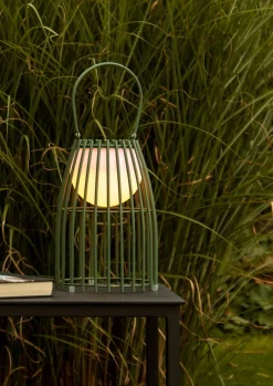 Led Außenleuchten|Moderne Außenleuchten* LED Akku Tischlampe dimmbar Grün IP44 40 cm Terrasse