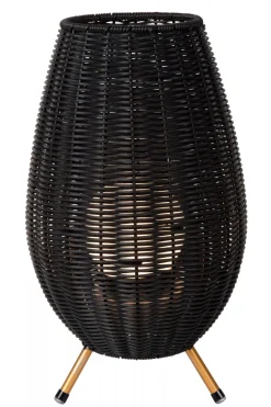 LED Akku Tischlampe dimmbar Schwarz IP44 36 cm Terrasse< Led Außenleuchten|Moderne Außenleuchten