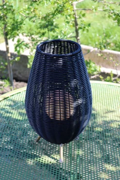 LED Akku Tischlampe dimmbar Schwarz IP44 36 cm Terrasse< Led Außenleuchten|Moderne Außenleuchten