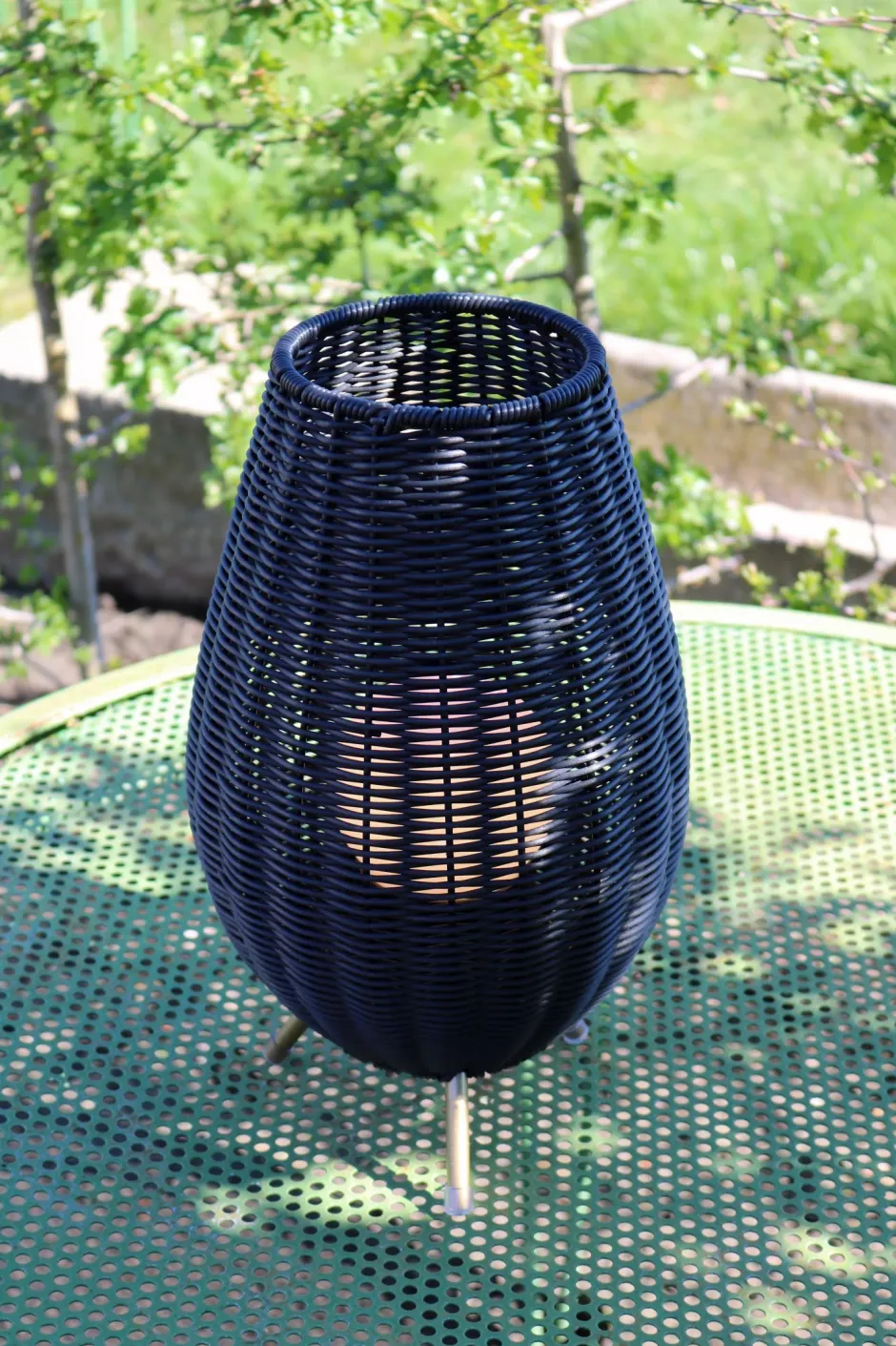 LED Akku Tischlampe dimmbar Schwarz IP44 36 cm Terrasse< Led Außenleuchten|Moderne Außenleuchten