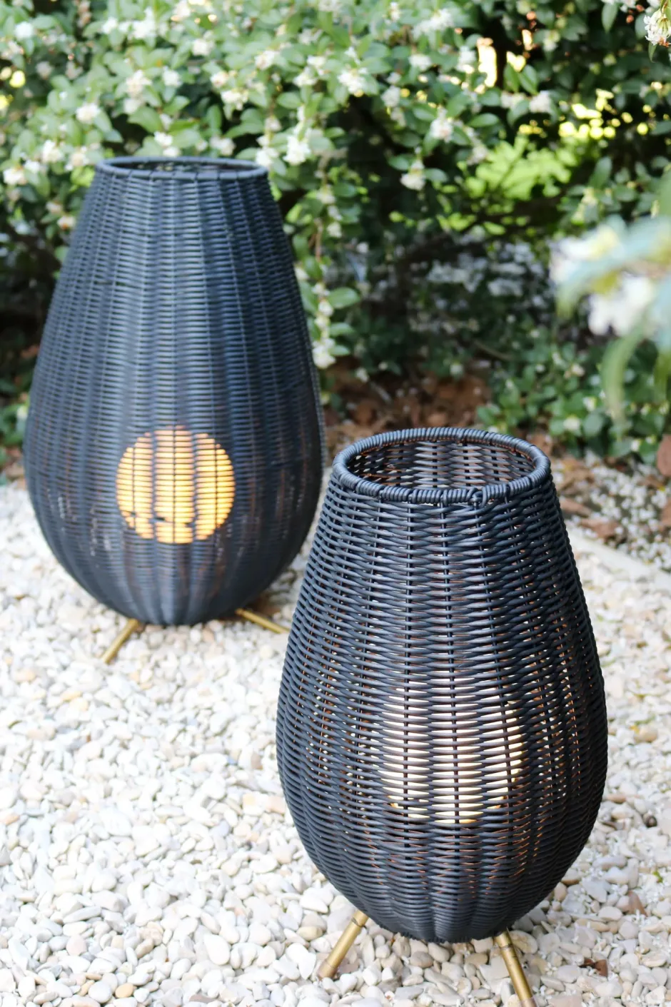 LED Akku Tischlampe dimmbar Schwarz IP44 36 cm Terrasse< Led Außenleuchten|Moderne Außenleuchten