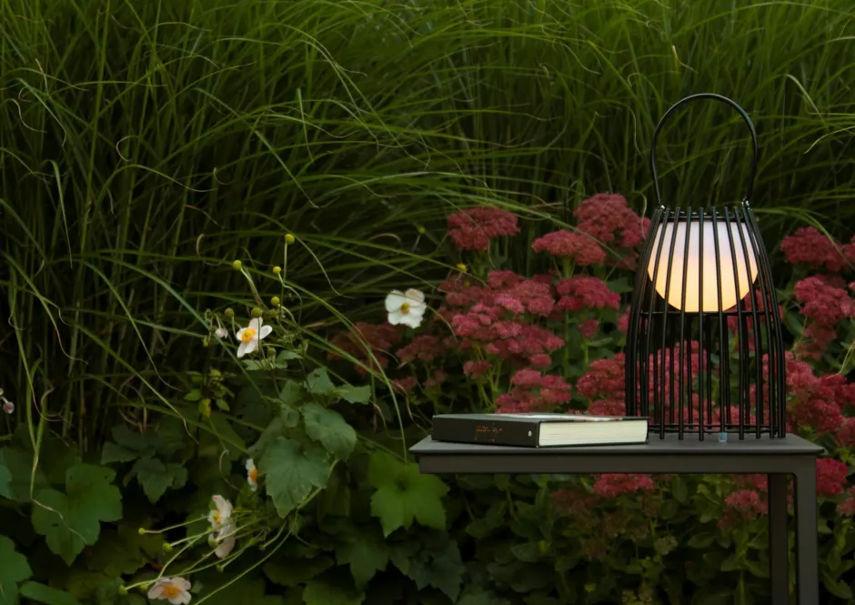 LED Akku Tischlampe dimmbar Schwarz IP44 40 cm Terrasse< Led Außenleuchten|Moderne Außenleuchten