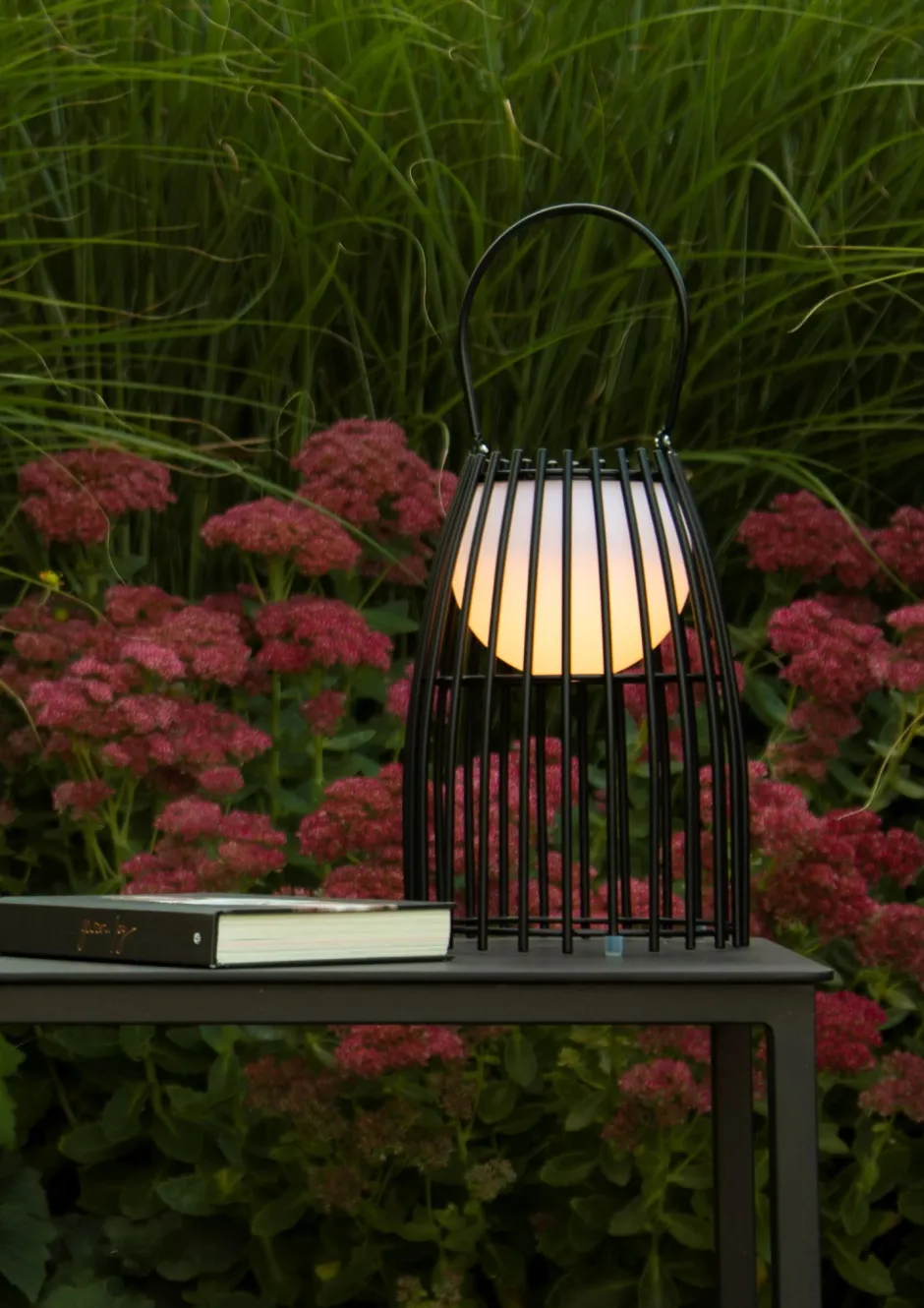 LED Akku Tischlampe dimmbar Schwarz IP44 40 cm Terrasse< Led Außenleuchten|Moderne Außenleuchten