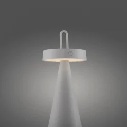 Just Light LED Akku Tischlampe Dimmer Touch IP44 28,9 cm Weiß< Led Lampen|Schlafzimmer Lampen