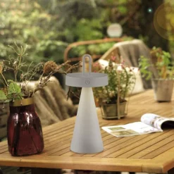 Just Light LED Akku Tischlampe Dimmer Touch IP44 28,9 cm Weiß< Led Lampen|Schlafzimmer Lampen