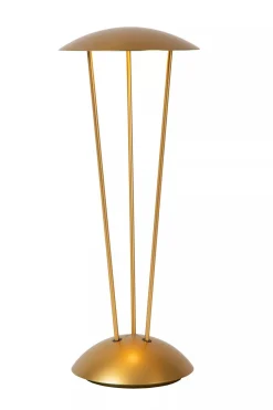 Led Außenleuchten|Moderne Außenleuchten* LED Akku Tischlampe Gold Ladestation IP54 2 W dimmbar